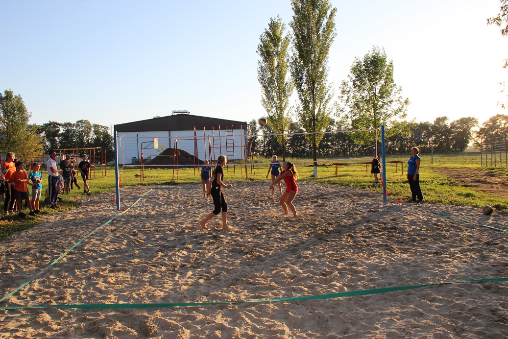 Открытие площадки для пляжного волейбола